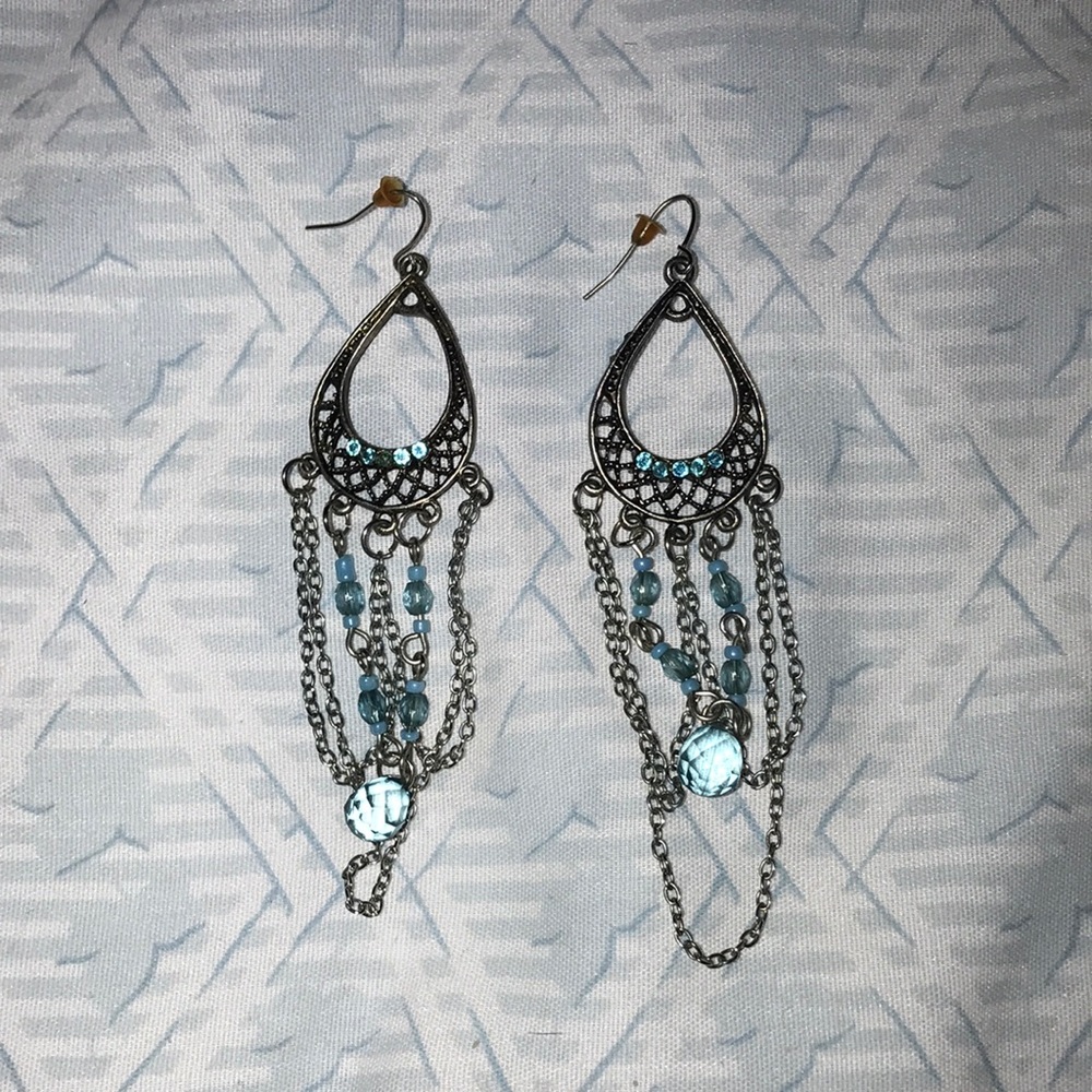 Metallic Dangle Earrings